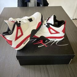 Air Jordan 4 Retro Fire Red and White 