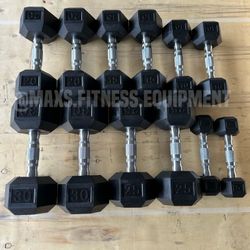 NEW DUMBBELLS SET 5-30 + RACK