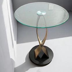 Powell Round Chairside Table