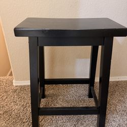 Set of 2 Black Counter Stools - 24" Seat Height