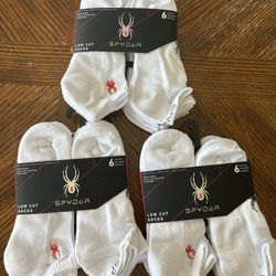 NWT Spyder men’s low cut socks 18 pairs 