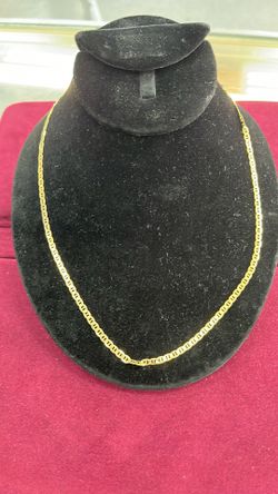 14K Gold Link Necklace length 20: 6.7 grams