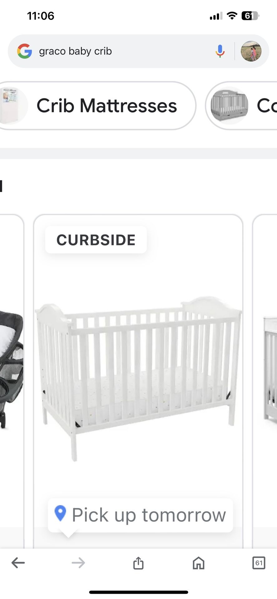 Baby Crib (disassembled) Good Conditions 