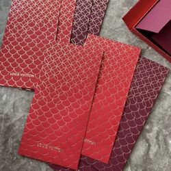 Official Gift Box of 8pcs  Louis Vuitton Designer Brand New Year Lucky Money Envelope