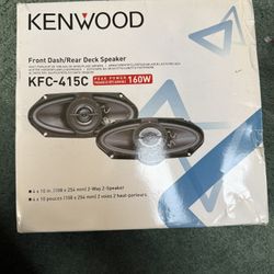 Kenwood Front Dash /Rear Deck Speakers KFC-415C