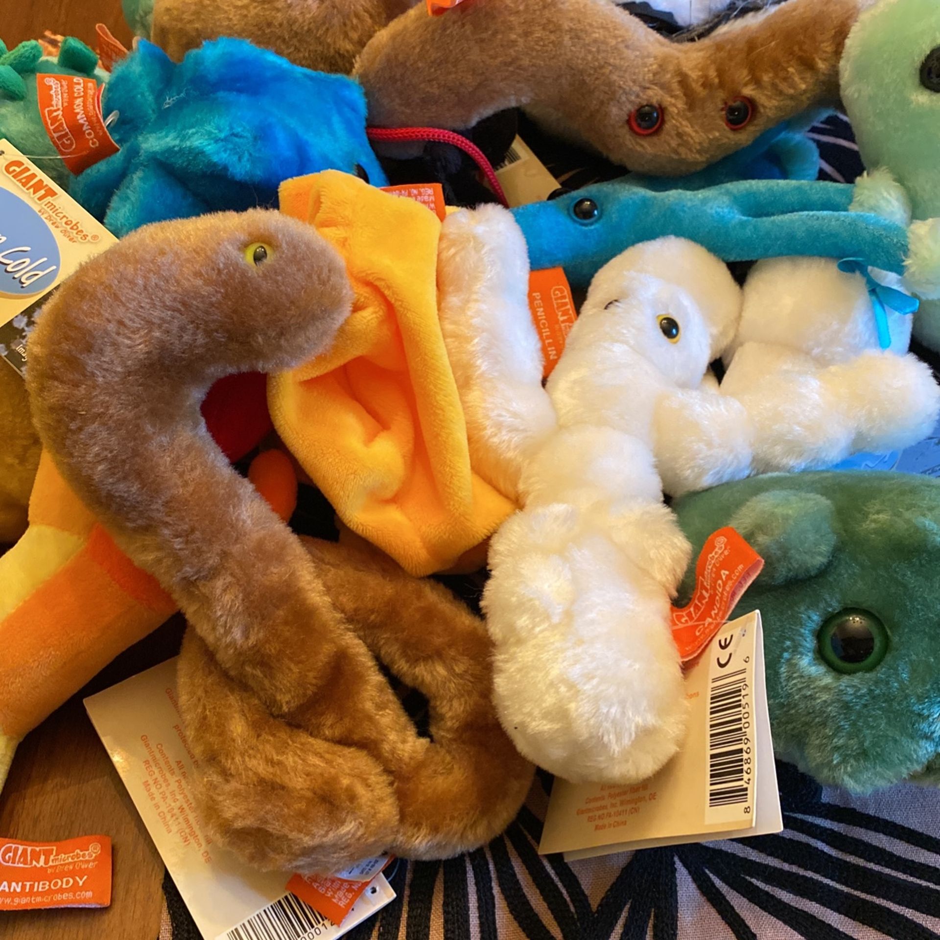 A Bunch Of Giant Microbes Plush’s 