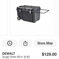 DEWALT Tough Chest 38 in. W 63 Gal. Polypropylene Rolling Tool Box