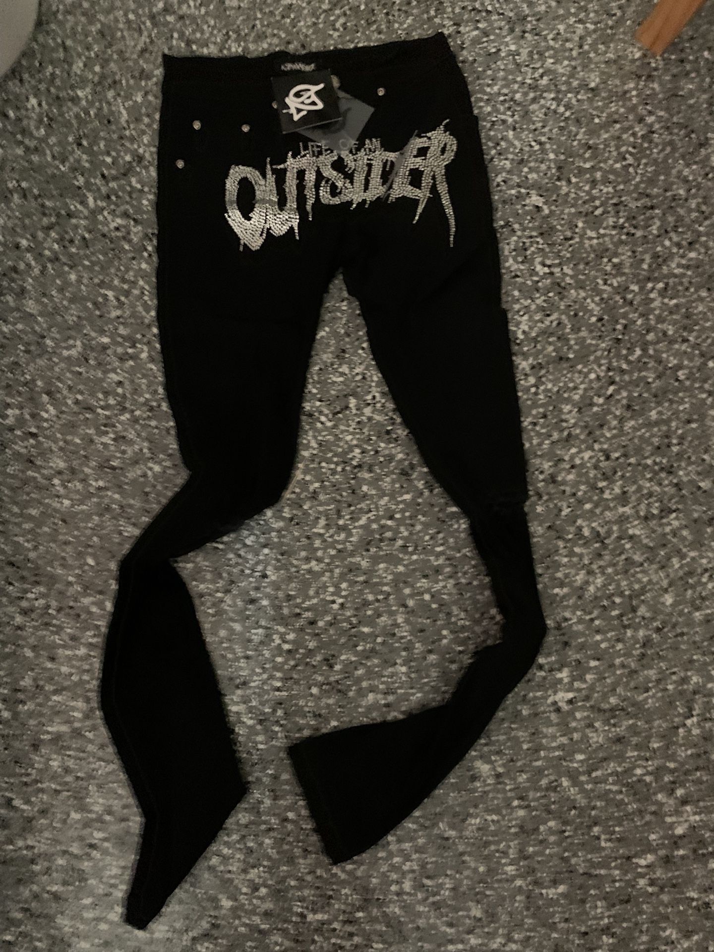 Life Of An Outsider Rhinestone Jeans