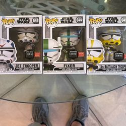 Funko Pop Gaming Greats Jet Trooper, Fixer, 13th Battalion Trooper Exclusive Set