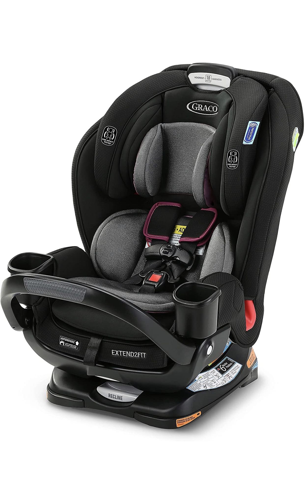 Graco Extend2Fit 3 in 1 Car Seat Featuring Anti-Rebound Bar