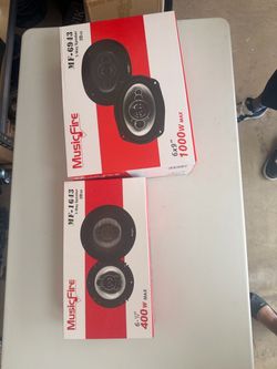 MusicFire Car Speakers Bundle MF-6943 & MF-1643