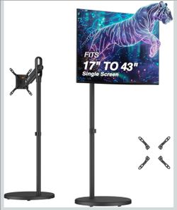 Arm TV Rolling Stand  Single 17 to 43 Inch