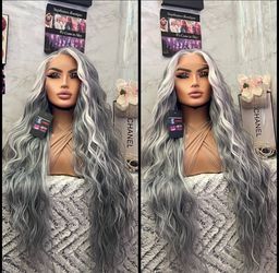 Human Hair Blended Lace Front Wig