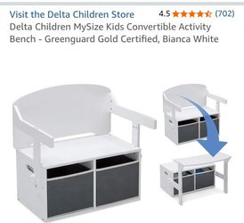 Delta Children's Convertible Bench Table