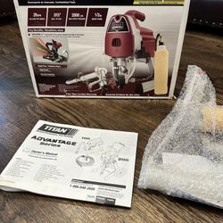 Titan Advantage 100 Airless Paint Sprayer + Roller Attachment – Like New in Box!