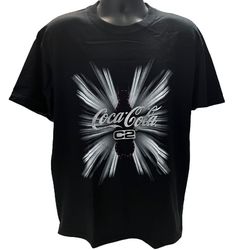Vintage Coca-Cola C2 Promo T-Shirt - Size Large - Black 2000s Y2K Coke Soda Tee