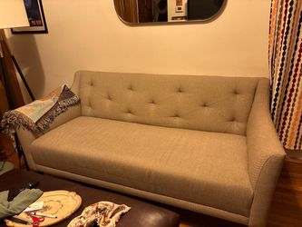 Gently used Crate & Barrel Margo II Tufted Sofa
