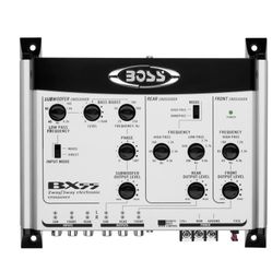 BOSS Audio Systems BX55 2 3 Way Pre-Amp Car Electronic Crossover with Remote Subwoofer Control