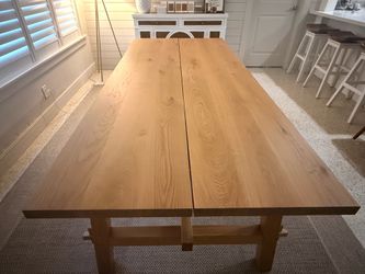 Dining table white oak 92”