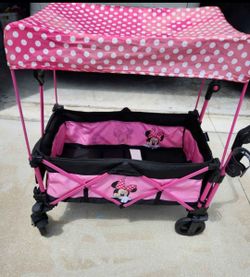 Disney Minnie Mouse Stroller Wagon with Canopy