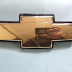 Front Grille Emblem Gold Bow Tie Chevrolet Avalanche Tahoe Suburban Chevy 9inch.