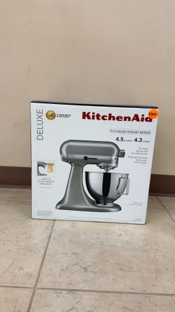 KITCHEN AID DELUXE TILT-HEAD STAND MIXER 4.5QT KSM97CU CONTOUR SILVER