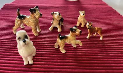 Antique Vintage Miniature Dog Figurines 