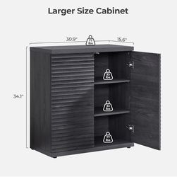 Modern Fluted Sideboard Cabinet – Beautiful & Spacious Storage