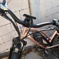 Pink Electric Bike