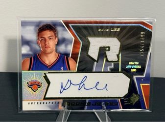 MINT! 2005-06 SPx David Lee RC Auto Jersey Rookie Patch /499 #115/499
