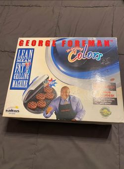 George Foreman Grill With Blue Top Cover, Warmer,  Accessories 