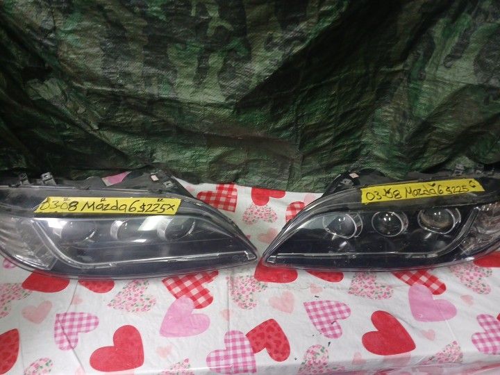 2003-08 Mazda 6 Left&Right Headlight Pair