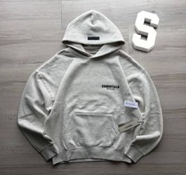 Fear of God Essentials light oat Pullover Hoodie size S/M/L/ XL