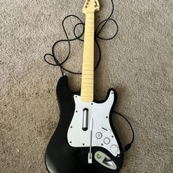Xbox 360 Guitar Hero Harmonix Fender Stratocaster Wired 822152 Tested Works Perfect, Also Have X-plorer Red Octane White Guitar $80