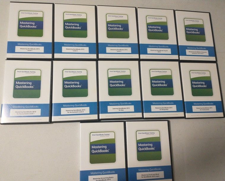 Intuit QuickBooks Training 11 DVD Set Basic & Advanced