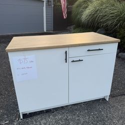 Butcher Block Cabinet & Cabinet Sink
