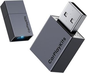 Wireless CarPlay Adapter for Apple, Plug and Play Low Latency Mini Edition Converts Wired to Wireless CarPlay Dongle for Cars from 2016 and iOS 10+ US