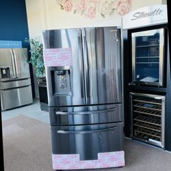 Samsung Food Showcase 28-cu ft 4-Door French Door Refrigerator with Ice Maker and Door within Door
