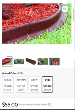Yard Edging Ecoborder Red