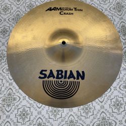 Sabian 18" AA Medium Thin Crash Brilliant Cymbal