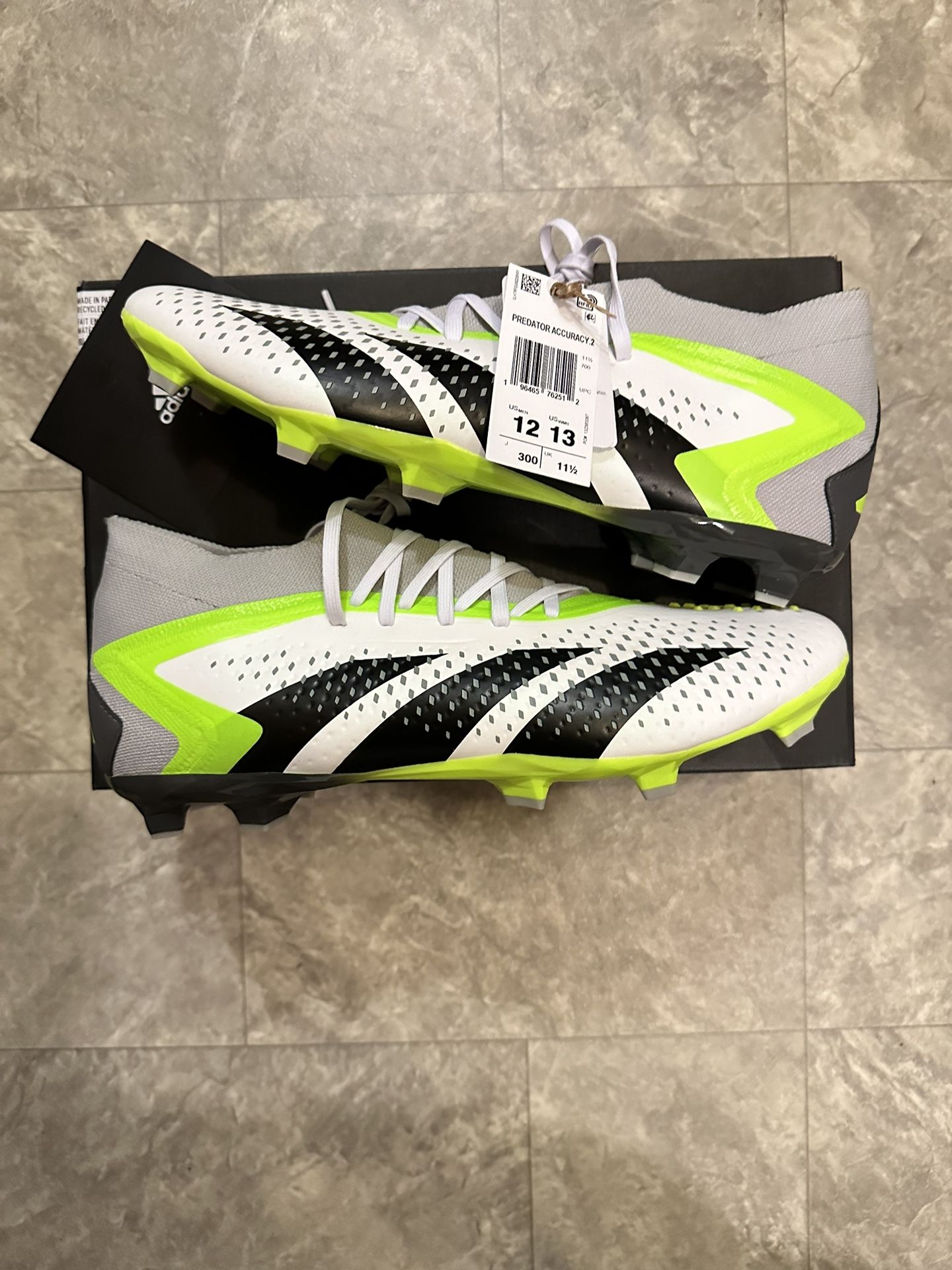 Adidas Predator Accuracy.2 FG Soccer Cleats ‘Crazyrush Pack’ Size 12 [GZ0028]