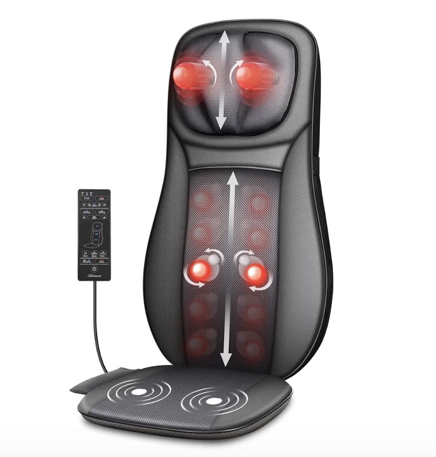 Snailax Shiatsu Neck & Back Massager with Heat — $60