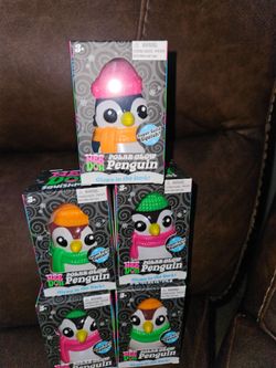 Nee Doh Polar Glow Penguin Squish Toys – Lot of 5
