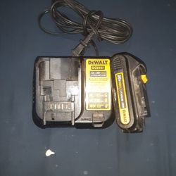 Dewalt 20v Max Battery  And Charger 