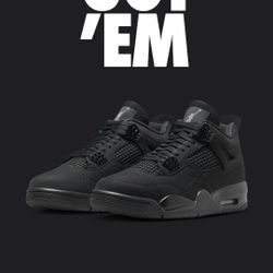 air jordan 4 black cat sz 13mens