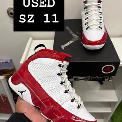 USED Air Jordan 9 Gym Red SZ 11