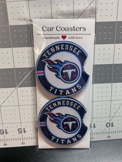 Tennessee Titans Handmade Car Coasters Set of 2