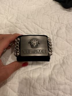 Black Leather Cuff Band