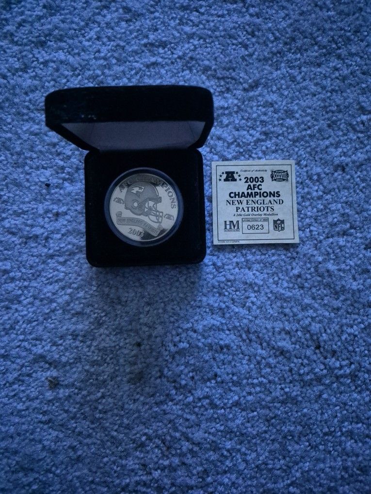 2003 New England Patriots 2003 AFC Championship Coin