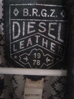 Women's Or Men's Small Leather Jacket Disel